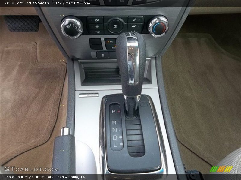 Black / Medium Stone 2008 Ford Focus S Sedan