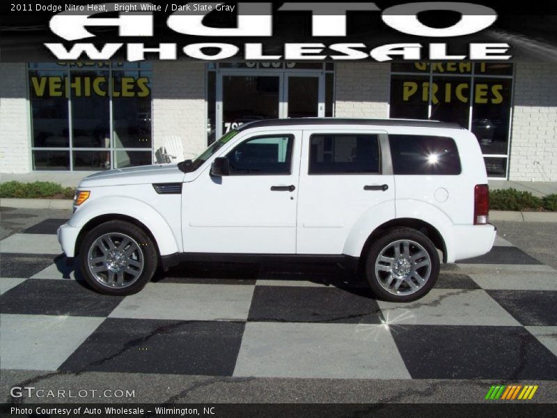 Bright White / Dark Slate Gray 2011 Dodge Nitro Heat