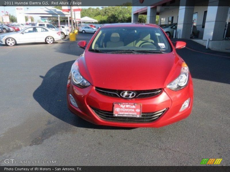 Red Allure / Beige 2011 Hyundai Elantra GLS