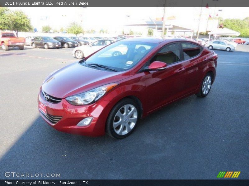 Red Allure / Beige 2011 Hyundai Elantra GLS