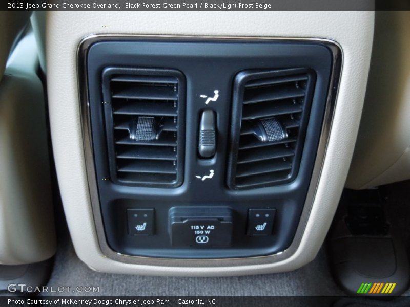 Black Forest Green Pearl / Black/Light Frost Beige 2013 Jeep Grand Cherokee Overland