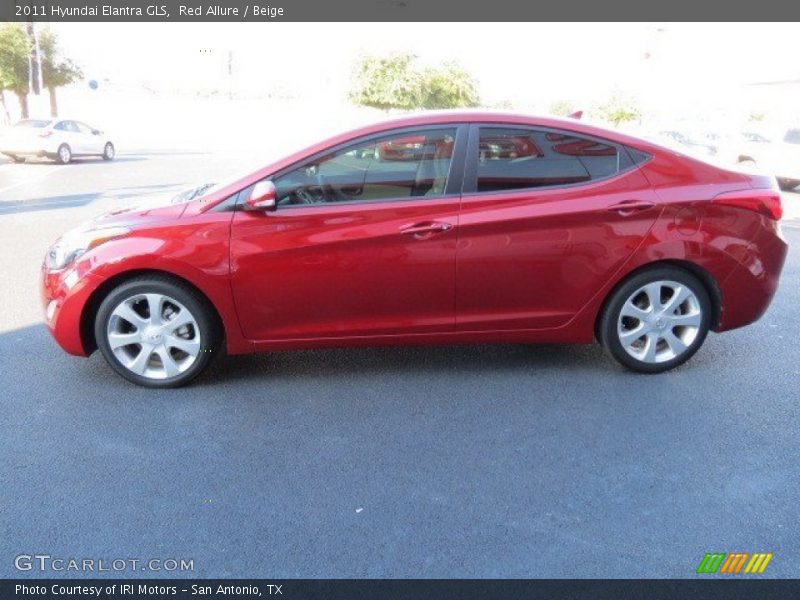 Red Allure / Beige 2011 Hyundai Elantra GLS