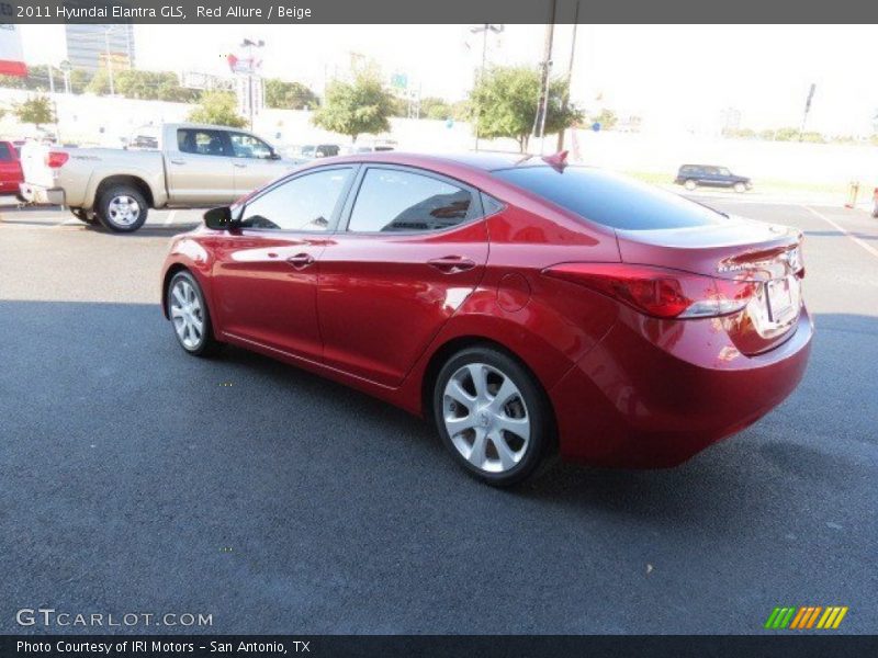 Red Allure / Beige 2011 Hyundai Elantra GLS
