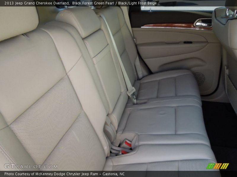 Black Forest Green Pearl / Black/Light Frost Beige 2013 Jeep Grand Cherokee Overland