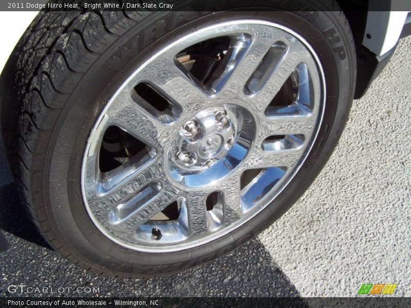 Bright White / Dark Slate Gray 2011 Dodge Nitro Heat