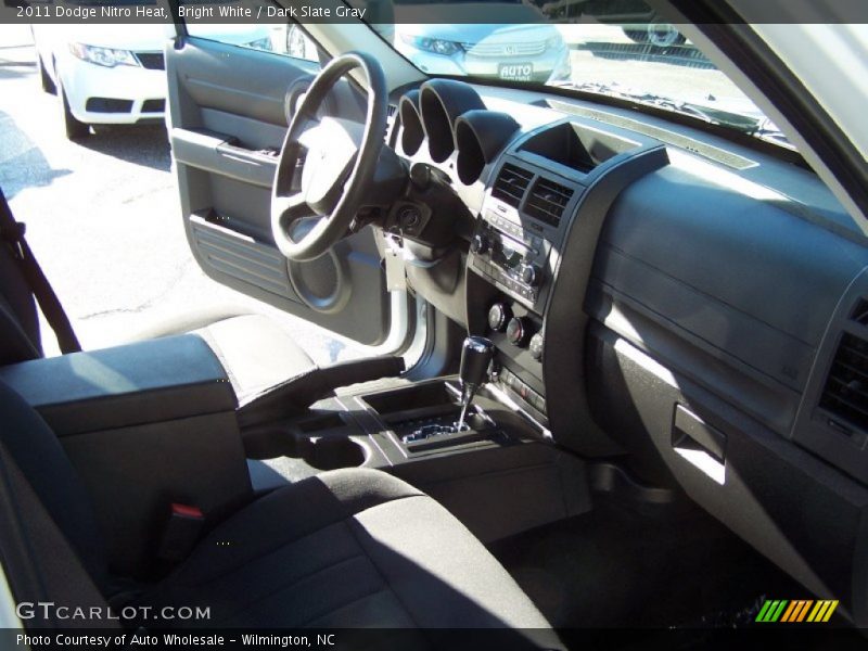 Bright White / Dark Slate Gray 2011 Dodge Nitro Heat