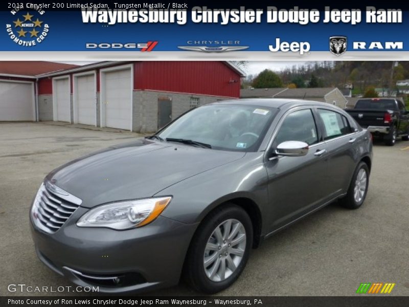 Tungsten Metallic / Black 2013 Chrysler 200 Limited Sedan