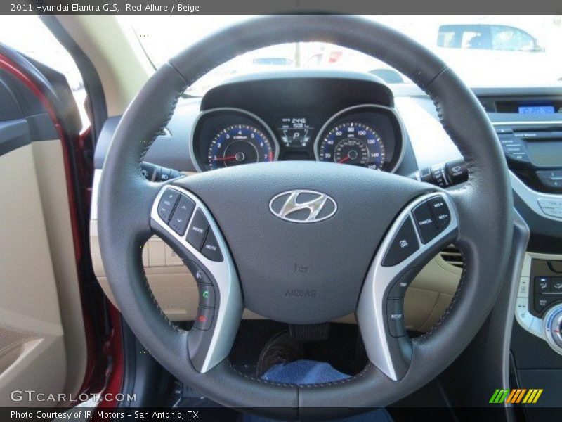 Red Allure / Beige 2011 Hyundai Elantra GLS