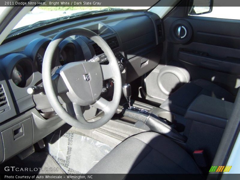 Bright White / Dark Slate Gray 2011 Dodge Nitro Heat