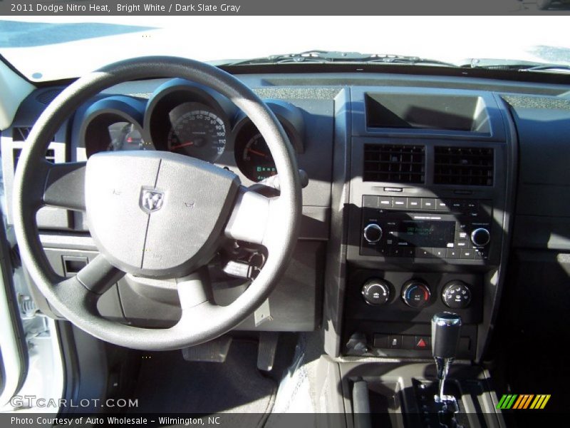 Bright White / Dark Slate Gray 2011 Dodge Nitro Heat