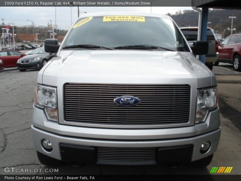 Brilliant Silver Metallic / Stone/Medium Stone 2009 Ford F150 XL Regular Cab 4x4