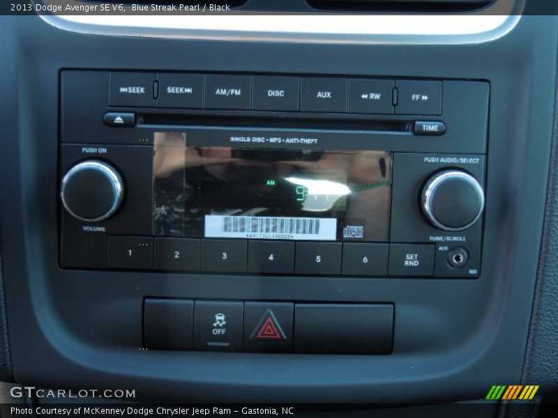 Blue Streak Pearl / Black 2013 Dodge Avenger SE V6