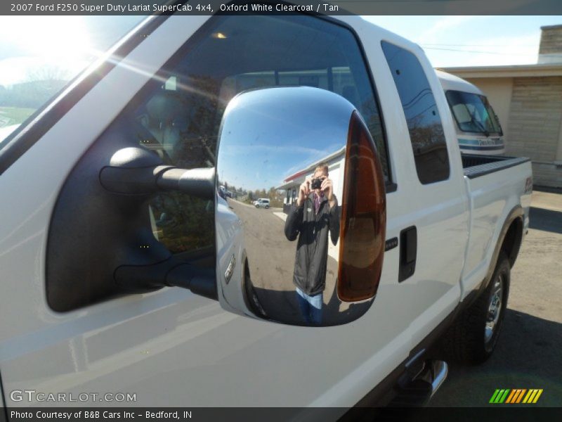 Oxford White Clearcoat / Tan 2007 Ford F250 Super Duty Lariat SuperCab 4x4