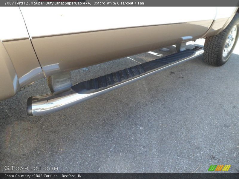 Oxford White Clearcoat / Tan 2007 Ford F250 Super Duty Lariat SuperCab 4x4
