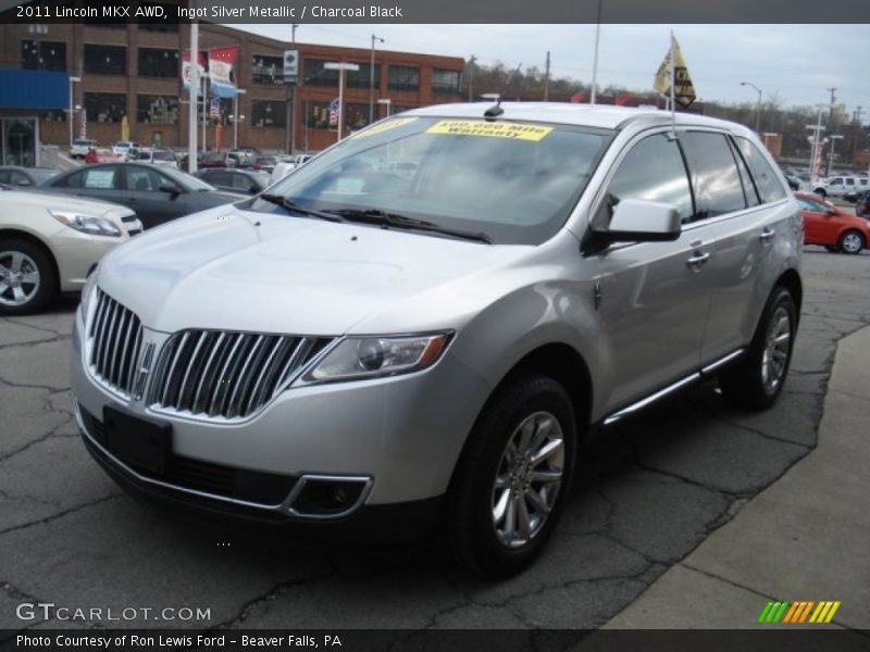 Ingot Silver Metallic / Charcoal Black 2011 Lincoln MKX AWD