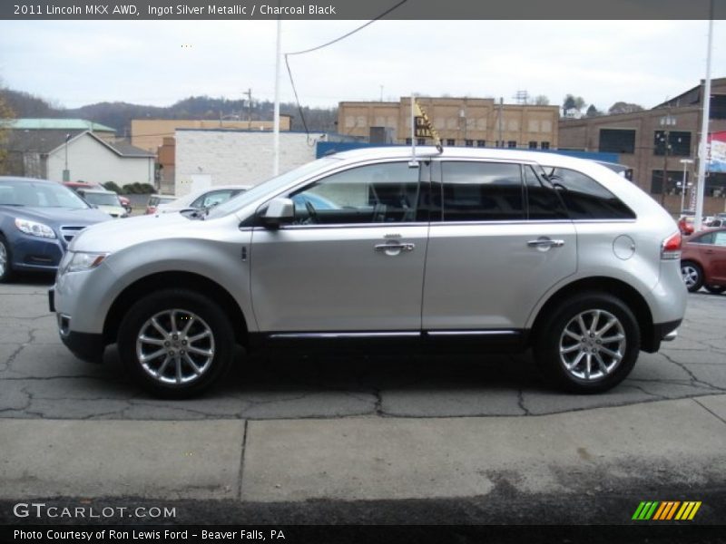 Ingot Silver Metallic / Charcoal Black 2011 Lincoln MKX AWD
