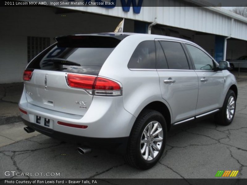 Ingot Silver Metallic / Charcoal Black 2011 Lincoln MKX AWD