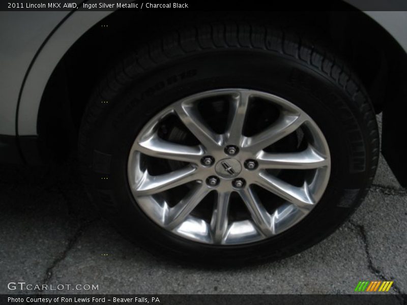 Ingot Silver Metallic / Charcoal Black 2011 Lincoln MKX AWD