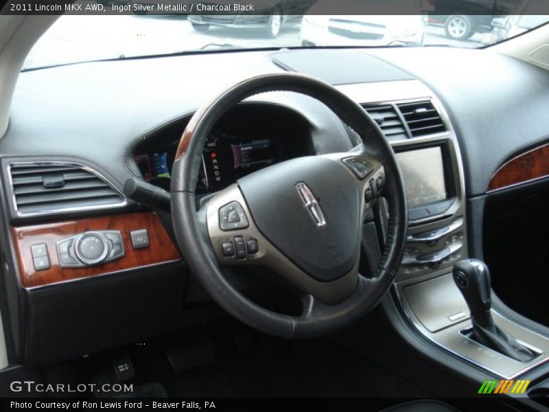 Ingot Silver Metallic / Charcoal Black 2011 Lincoln MKX AWD
