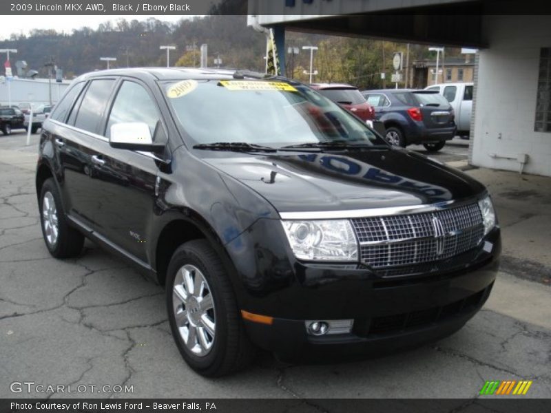 Black / Ebony Black 2009 Lincoln MKX AWD