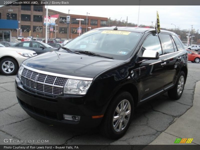 Black / Ebony Black 2009 Lincoln MKX AWD