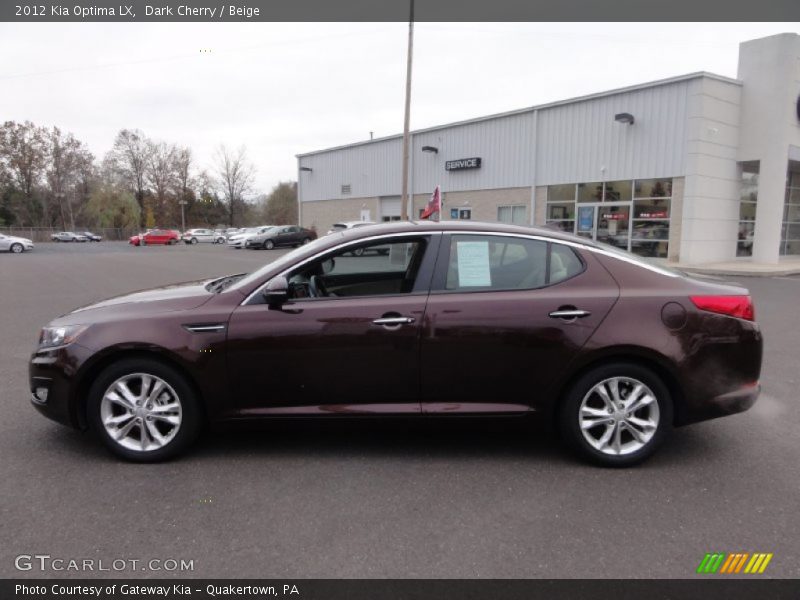 Dark Cherry / Beige 2012 Kia Optima LX