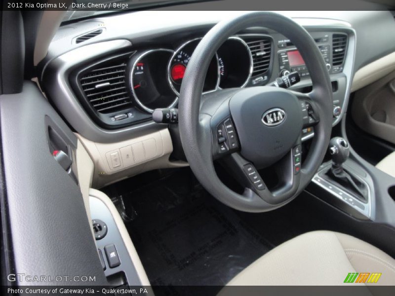 Dark Cherry / Beige 2012 Kia Optima LX