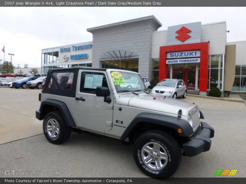 Light Graystone Pearl / Dark Slate Gray/Medium Slate Gray 2007 Jeep Wrangler X 4x4