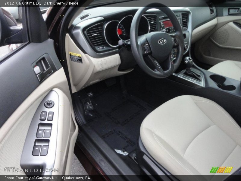 Dark Cherry / Beige 2012 Kia Optima LX