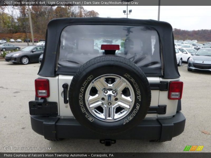 Light Graystone Pearl / Dark Slate Gray/Medium Slate Gray 2007 Jeep Wrangler X 4x4