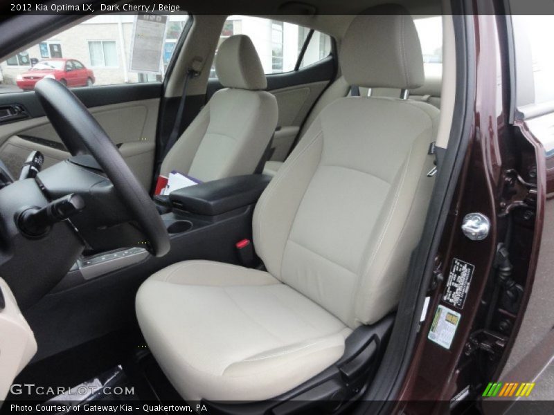 Dark Cherry / Beige 2012 Kia Optima LX