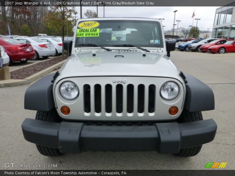Light Graystone Pearl / Dark Slate Gray/Medium Slate Gray 2007 Jeep Wrangler X 4x4