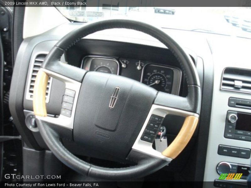 Black / Ebony Black 2009 Lincoln MKX AWD