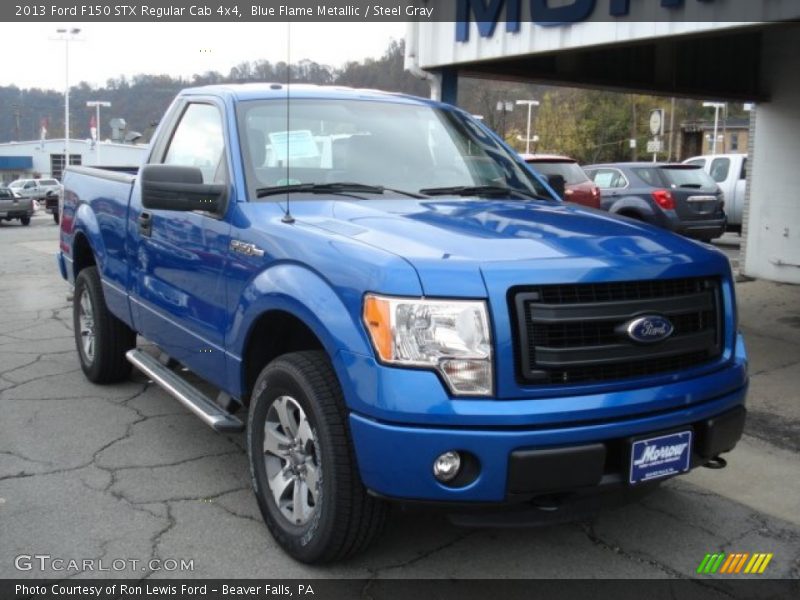 Blue Flame Metallic / Steel Gray 2013 Ford F150 STX Regular Cab 4x4