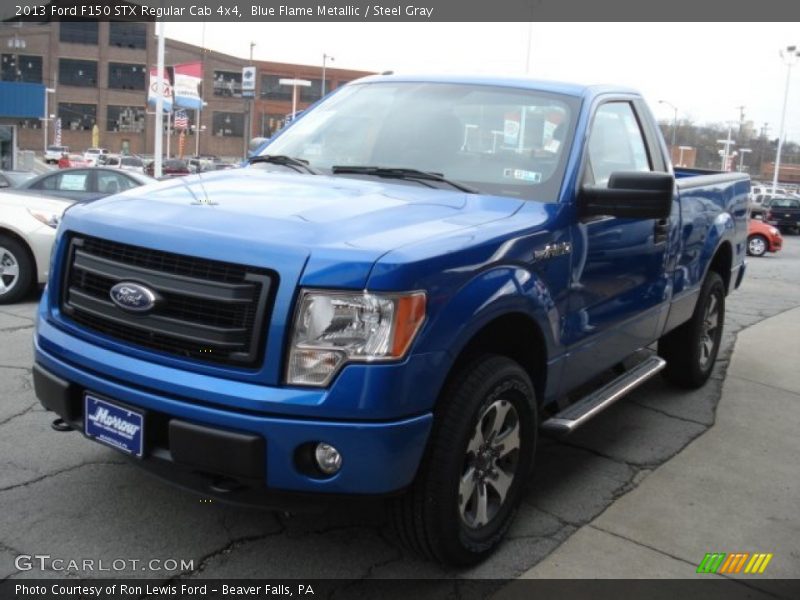 Blue Flame Metallic / Steel Gray 2013 Ford F150 STX Regular Cab 4x4