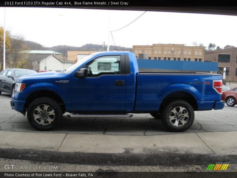Blue Flame Metallic / Steel Gray 2013 Ford F150 STX Regular Cab 4x4