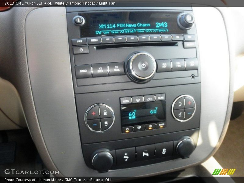 White Diamond Tricoat / Light Tan 2013 GMC Yukon SLT 4x4