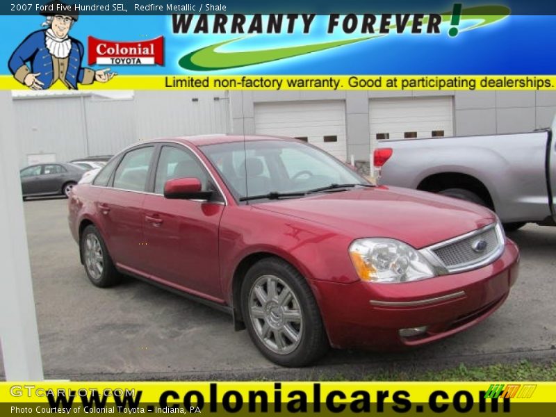 Redfire Metallic / Shale 2007 Ford Five Hundred SEL