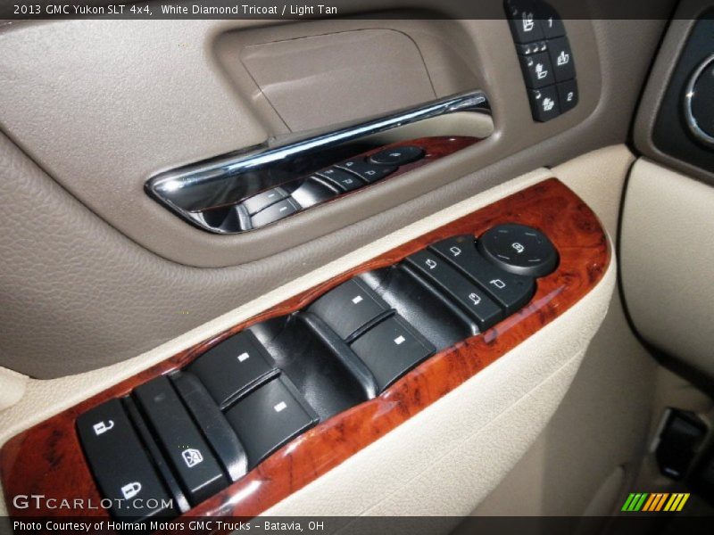 White Diamond Tricoat / Light Tan 2013 GMC Yukon SLT 4x4