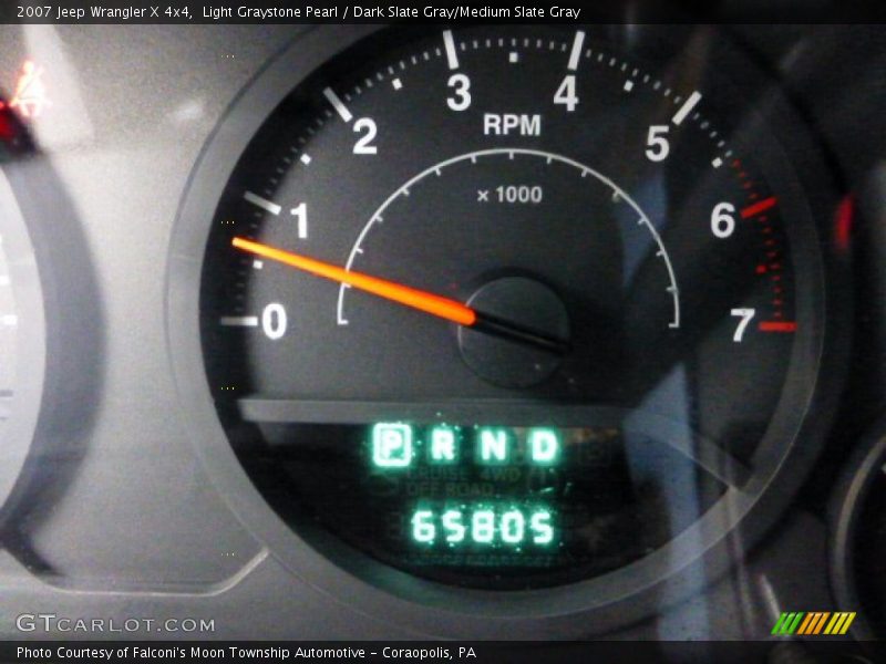 Light Graystone Pearl / Dark Slate Gray/Medium Slate Gray 2007 Jeep Wrangler X 4x4