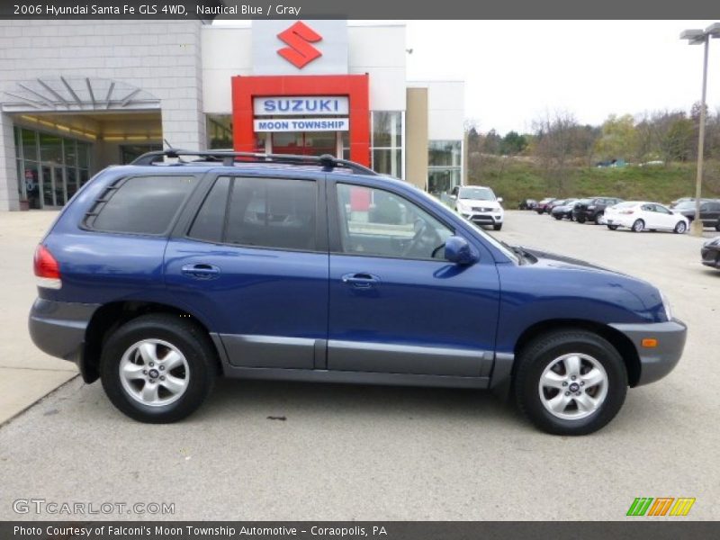 Nautical Blue / Gray 2006 Hyundai Santa Fe GLS 4WD