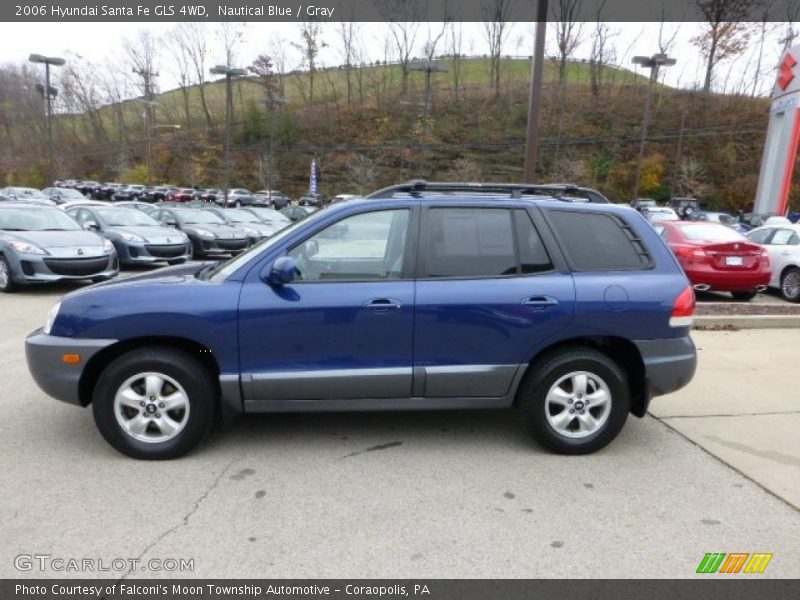Nautical Blue / Gray 2006 Hyundai Santa Fe GLS 4WD