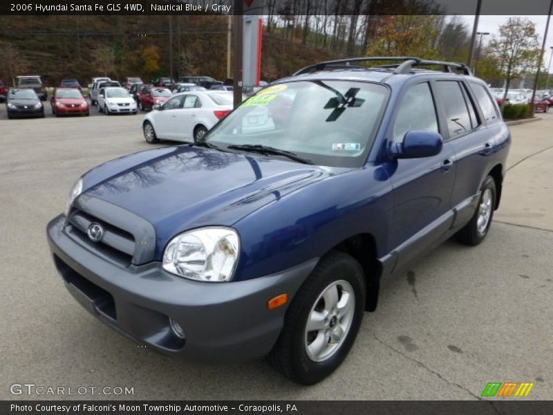 Nautical Blue / Gray 2006 Hyundai Santa Fe GLS 4WD