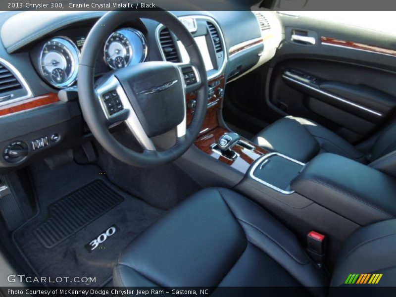 Granite Crystal Metallic / Black 2013 Chrysler 300