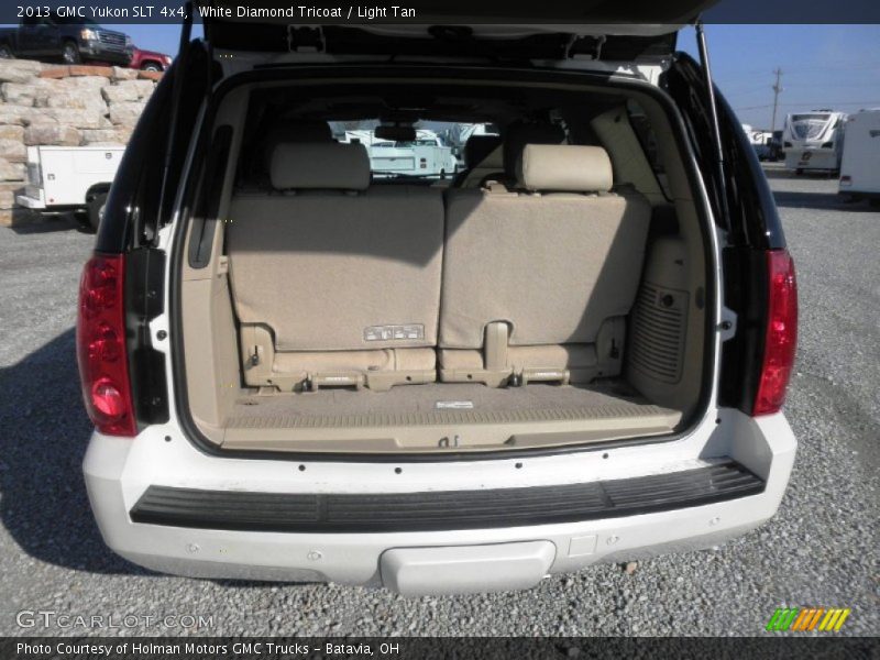 White Diamond Tricoat / Light Tan 2013 GMC Yukon SLT 4x4
