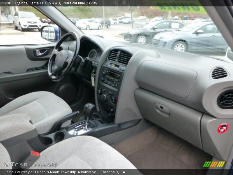 Nautical Blue / Gray 2006 Hyundai Santa Fe GLS 4WD