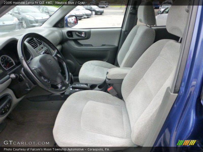 Nautical Blue / Gray 2006 Hyundai Santa Fe GLS 4WD