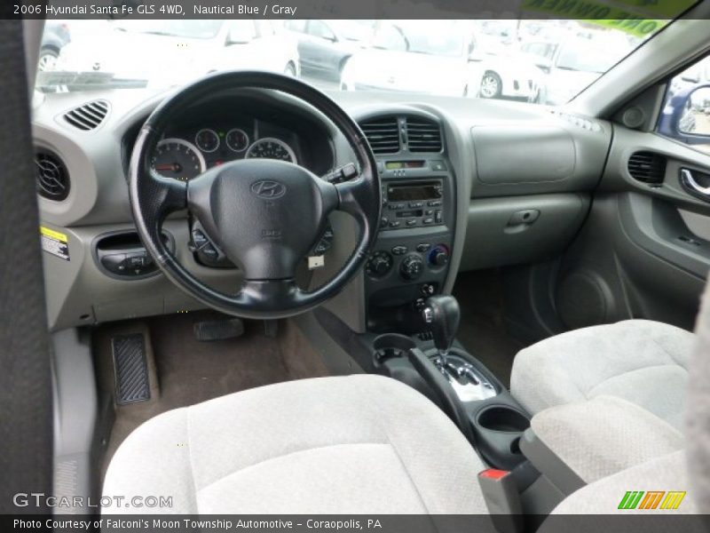 Nautical Blue / Gray 2006 Hyundai Santa Fe GLS 4WD