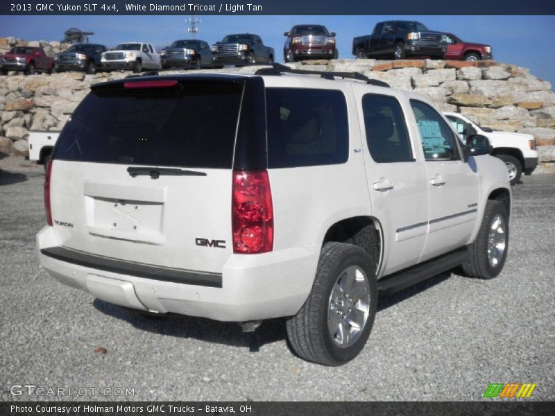 White Diamond Tricoat / Light Tan 2013 GMC Yukon SLT 4x4