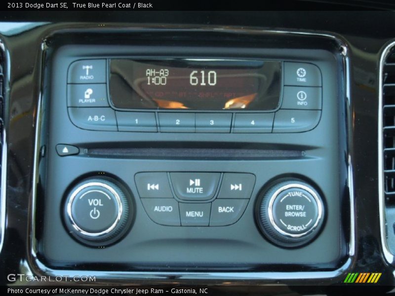 True Blue Pearl Coat / Black 2013 Dodge Dart SE
